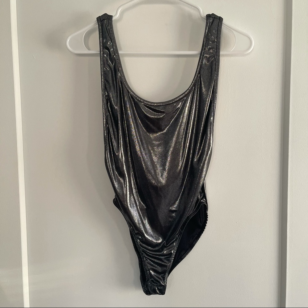 Charolette Russe Silver Bodysuit